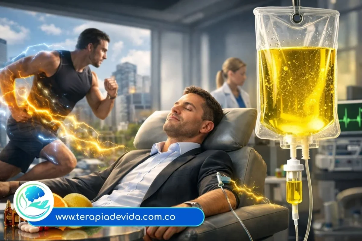 suero intravenoso para estres